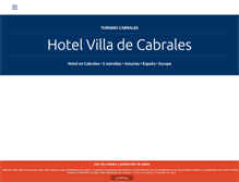 Tablet Screenshot of hotelcabrales.com